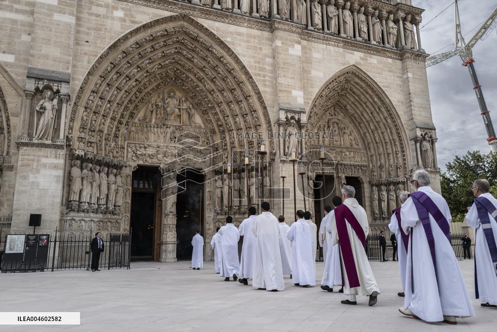 Funeral Of Cardinal Andre Vingt-Trois At Notre-Dame De Paris