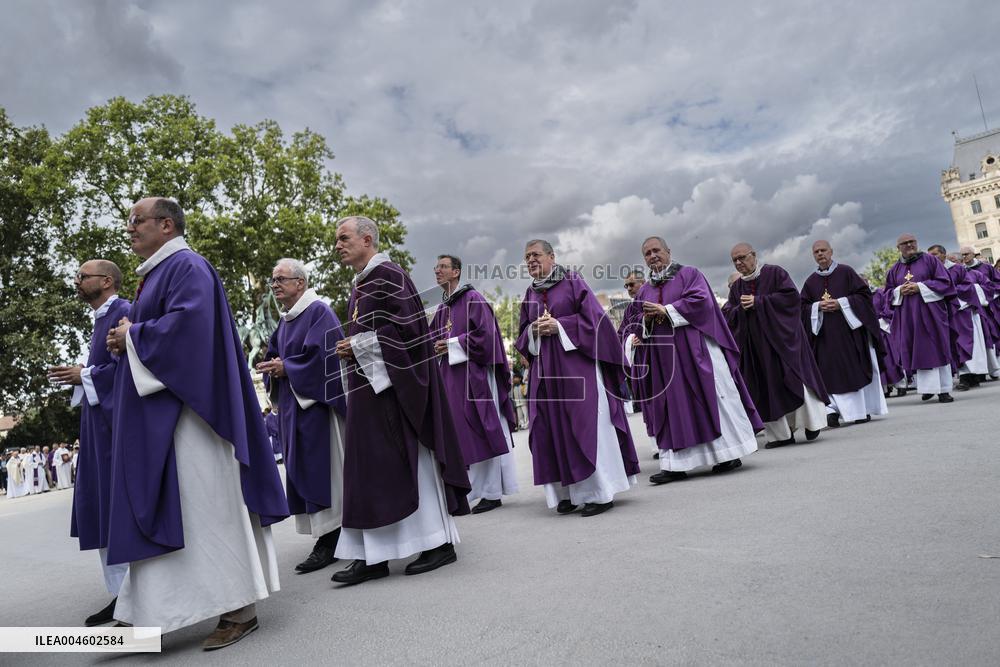 Funeral Of Cardinal Andre Vingt-Trois At Notre-Dame De Paris