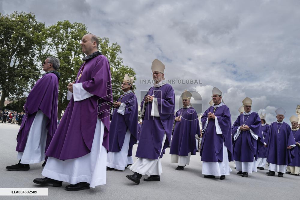 Funeral Of Cardinal Andre Vingt-Trois At Notre-Dame De Paris
