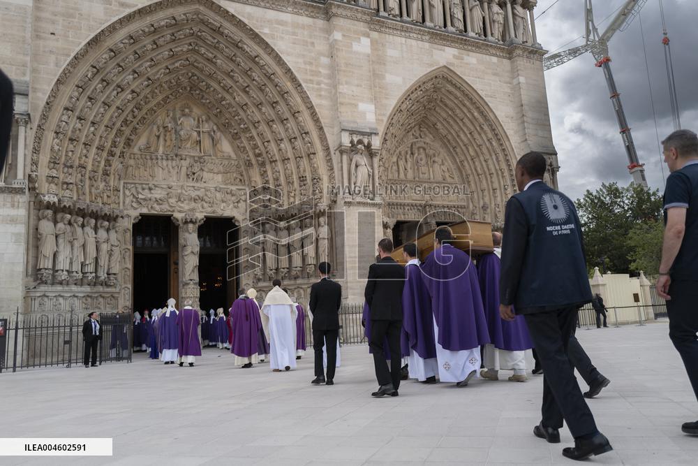 Funeral Of Cardinal Andre Vingt-Trois At Notre-Dame De Paris