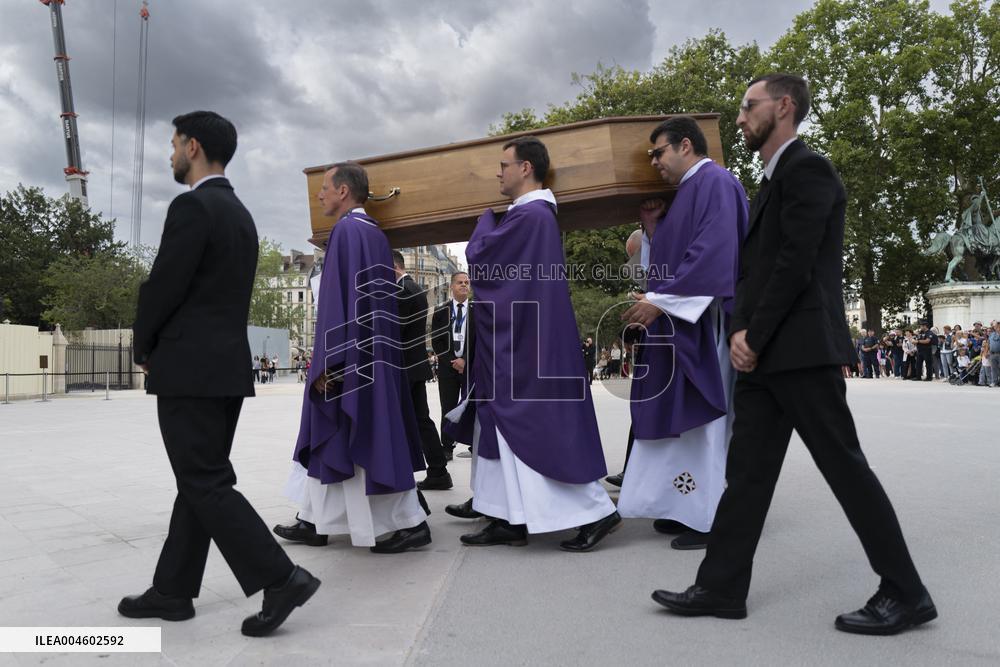 Funeral Of Cardinal Andre Vingt-Trois At Notre-Dame De Paris