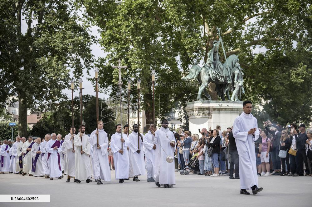 Funeral Of Cardinal Andre Vingt-Trois At Notre-Dame De Paris