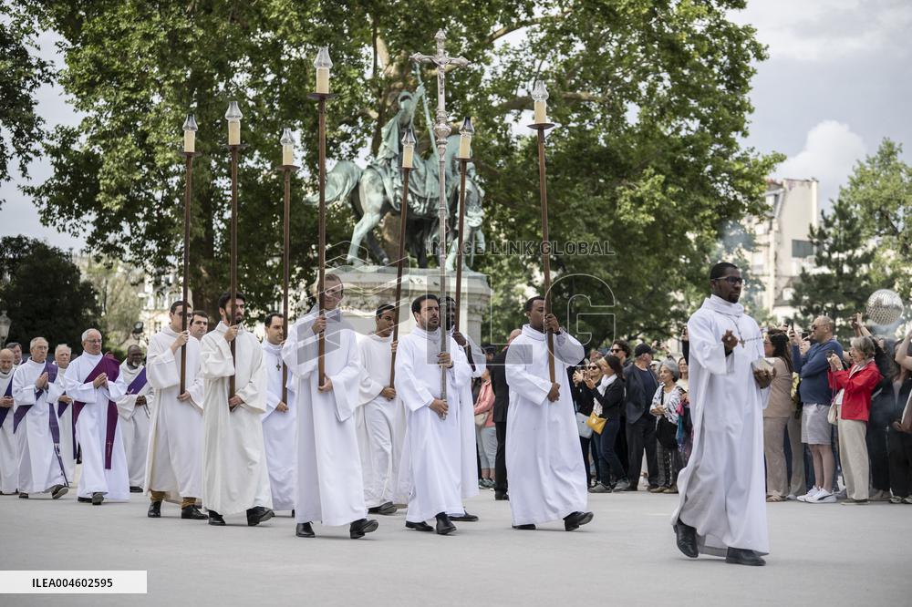 Funeral Of Cardinal Andre Vingt-Trois At Notre-Dame De Paris