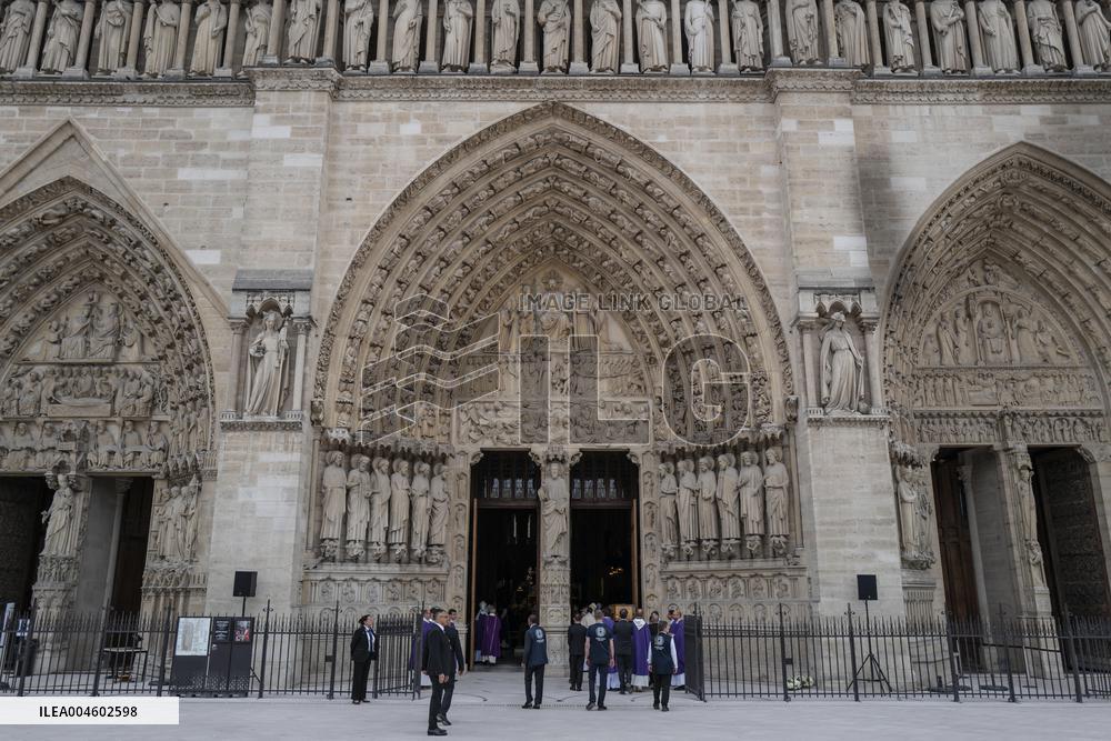 Funeral Of Cardinal Andre Vingt-Trois At Notre-Dame De Paris