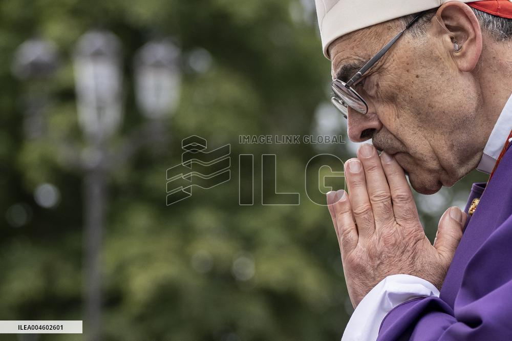 Funeral Of Cardinal Andre Vingt-Trois At Notre-Dame De Paris