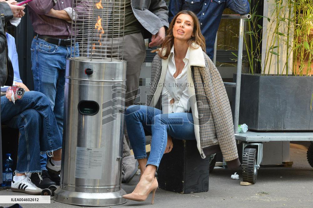 Elisabetta Canalis Filming A Commercial - Milan