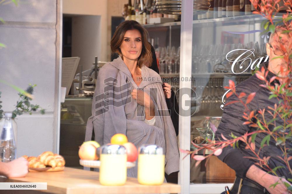 Elisabetta Canalis Filming A Commercial - Milan
