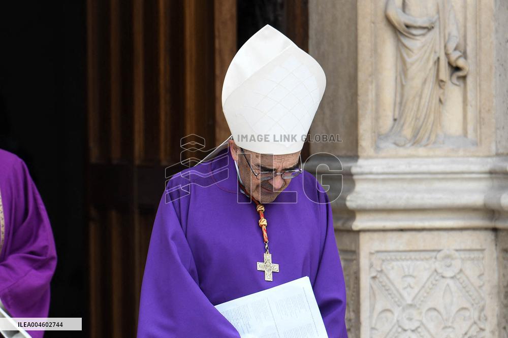 Funeral Of Cardinal Andre Vingt-Trois At Notre-Dame De Paris