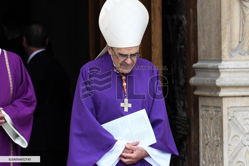 Funeral Of Cardinal Andre Vingt-Trois At Notre-Dame De Paris