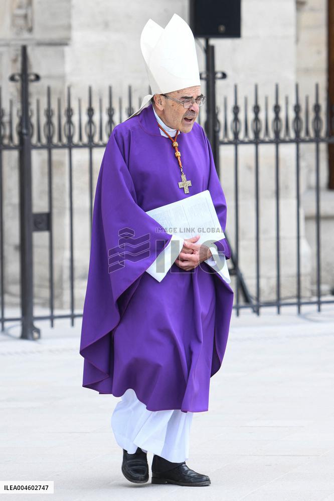 Funeral Of Cardinal Andre Vingt-Trois At Notre-Dame De Paris