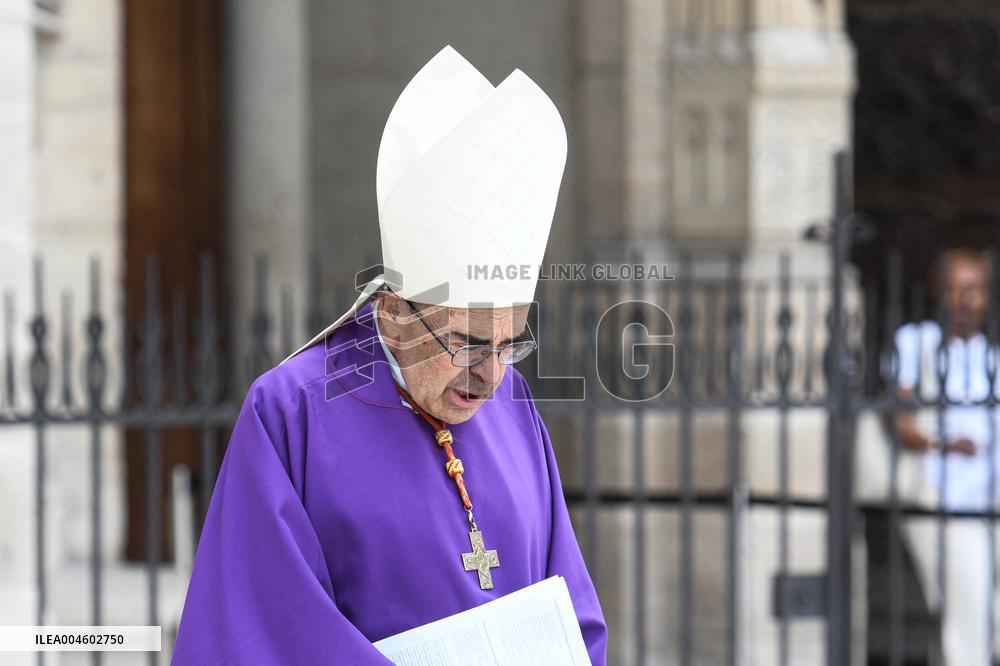 Funeral Of Cardinal Andre Vingt-Trois At Notre-Dame De Paris