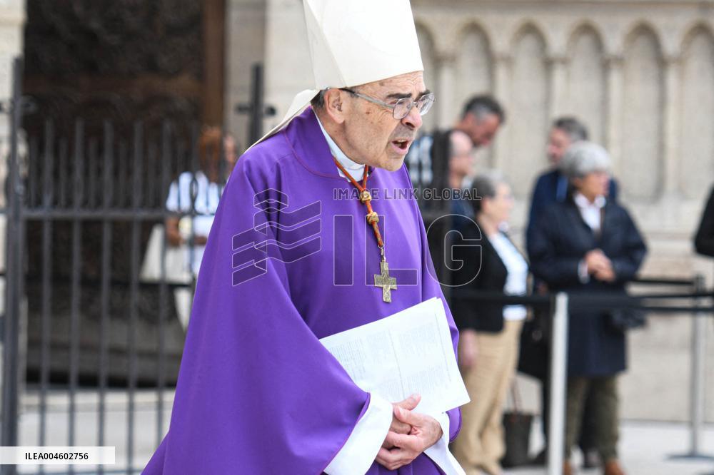 Funeral Of Cardinal Andre Vingt-Trois At Notre-Dame De Paris