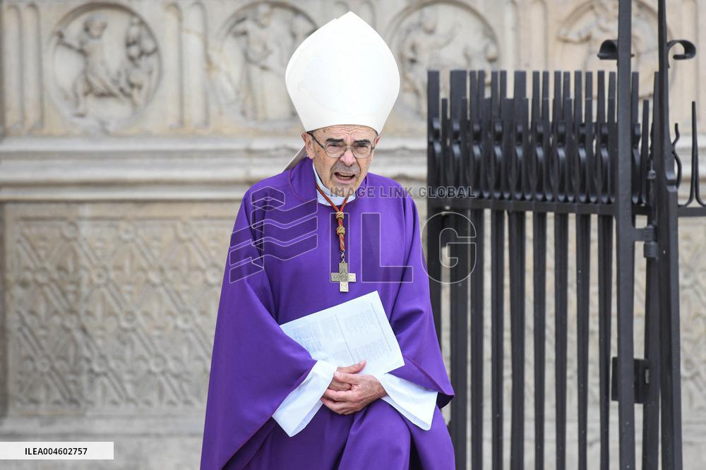 Funeral Of Cardinal Andre Vingt-Trois At Notre-Dame De Paris