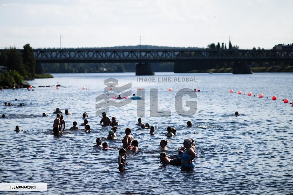 Hellesäätä Rovaniemellä