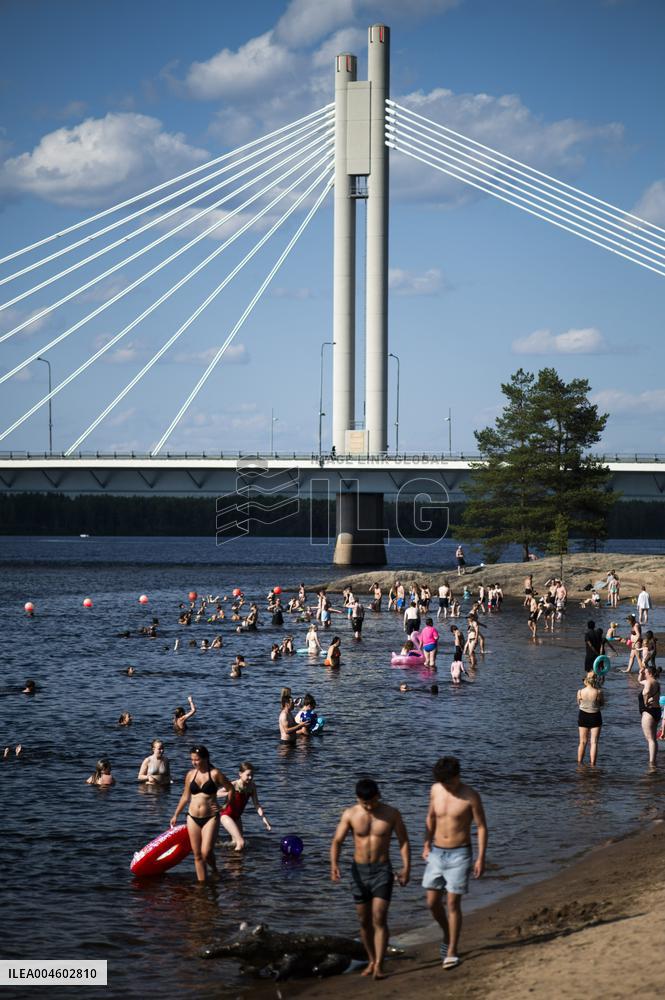 Hellesäätä Rovaniemellä