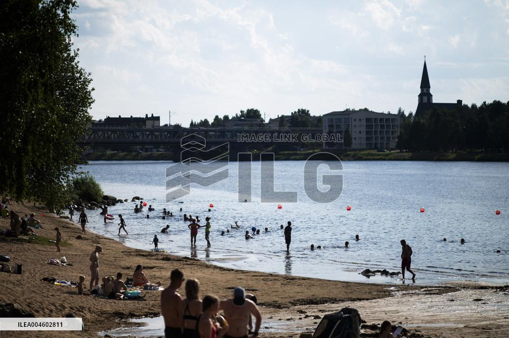 Hellesäätä Rovaniemellä