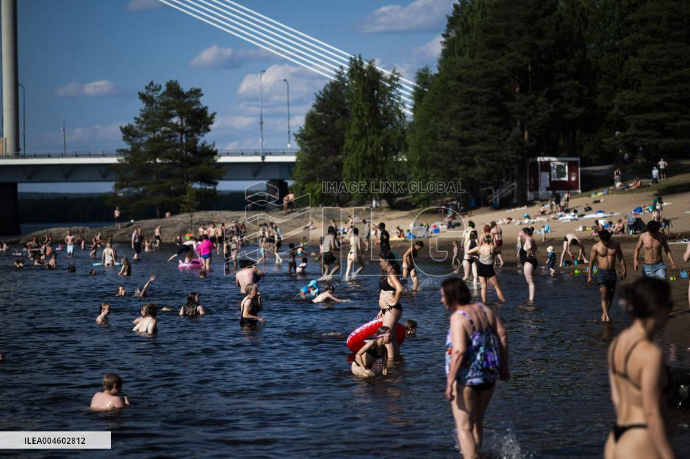 Hellesäätä Rovaniemellä