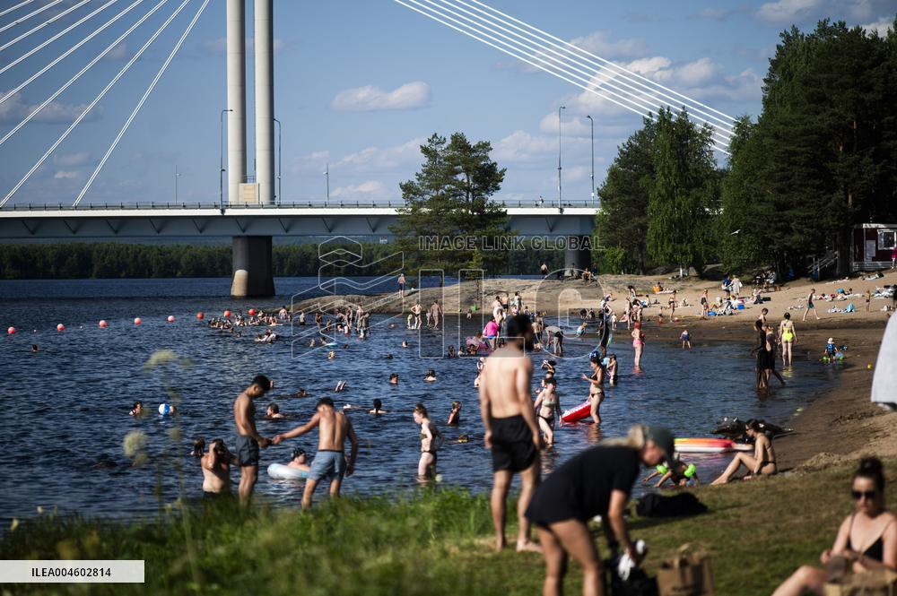 Hellesäätä Rovaniemellä