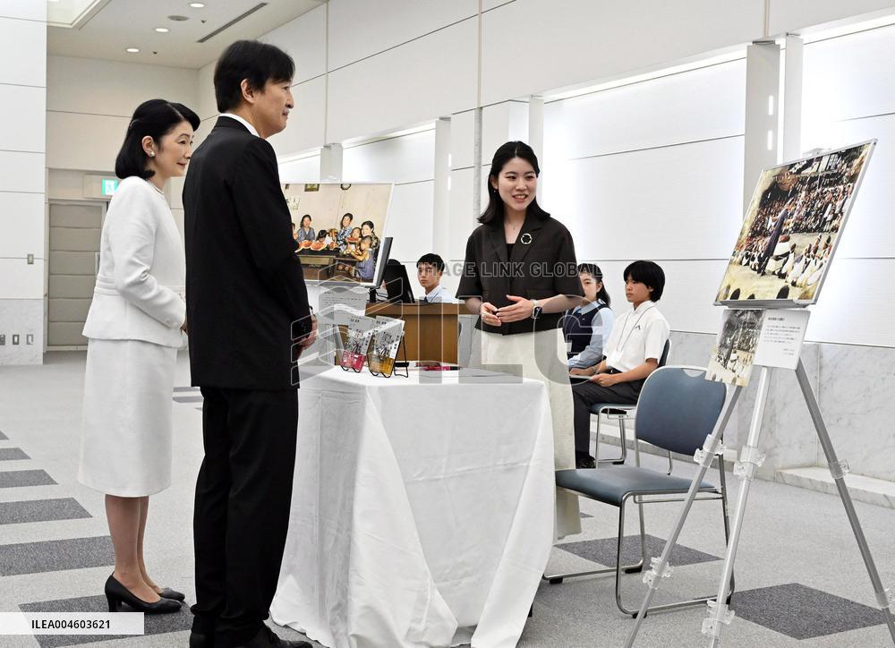 Japan Crown Prince, Crown Princess in Hiroshima