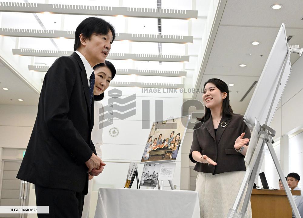 Japan Crown Prince, Crown Princess in Hiroshima