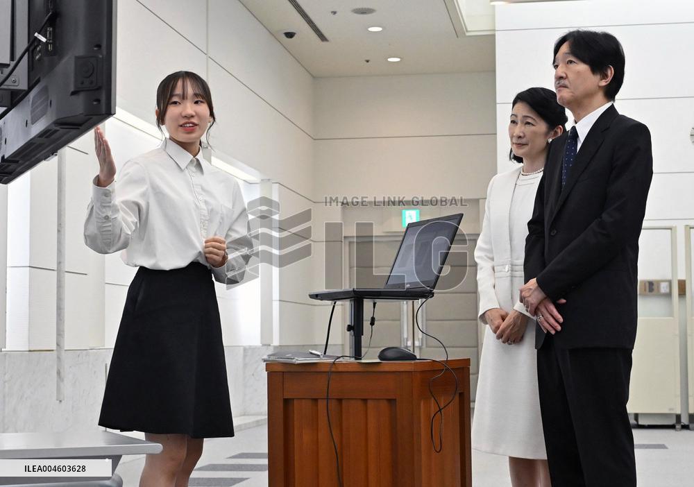 Japan Crown Prince, Crown Princess in Hiroshima