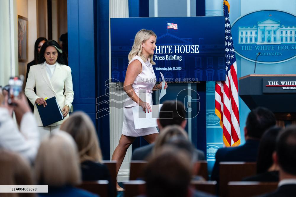 Karoline Leavitt Addresses Press - DC