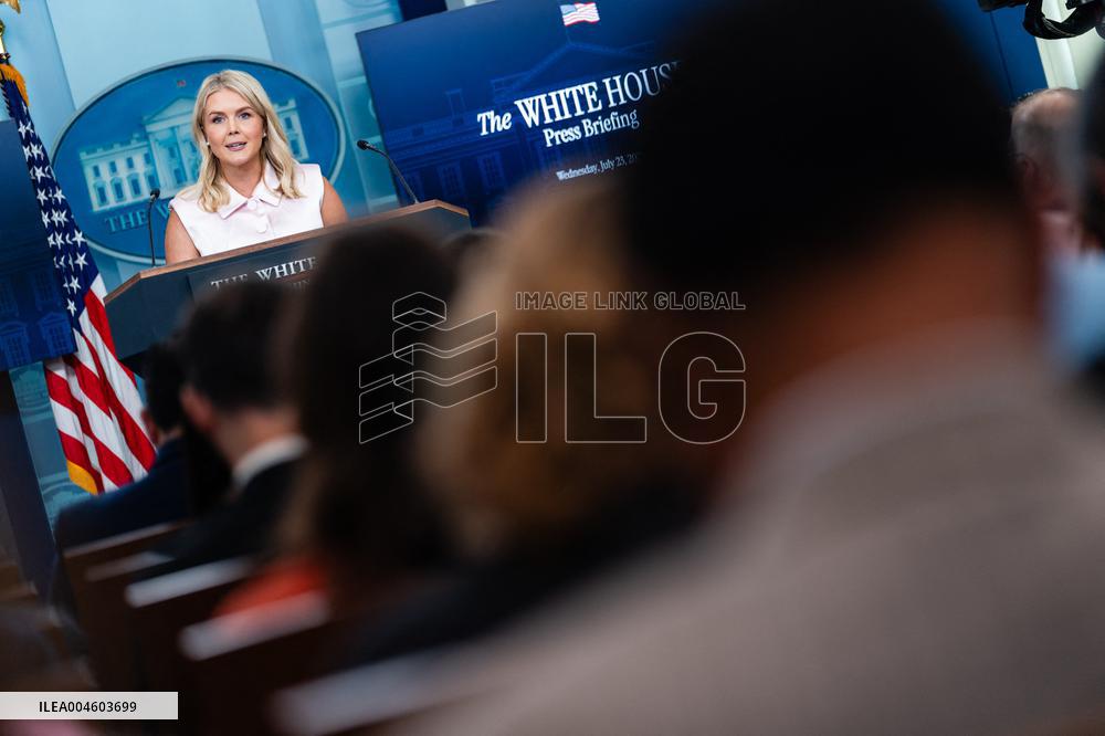 Karoline Leavitt Addresses Press - DC