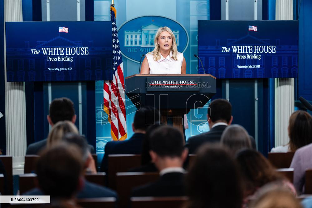 Karoline Leavitt Addresses Press - DC