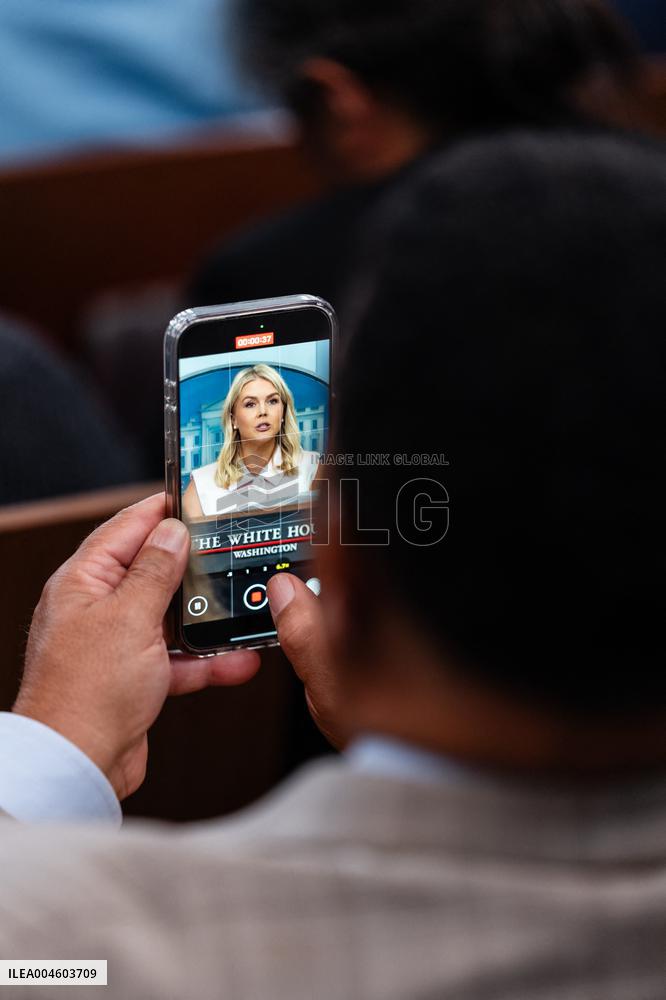 Karoline Leavitt Addresses Press - DC