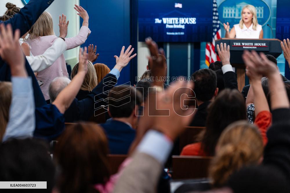 Karoline Leavitt Addresses Press - DC