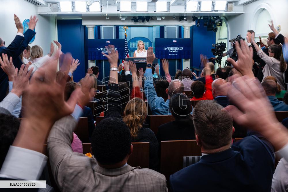Karoline Leavitt Addresses Press - DC