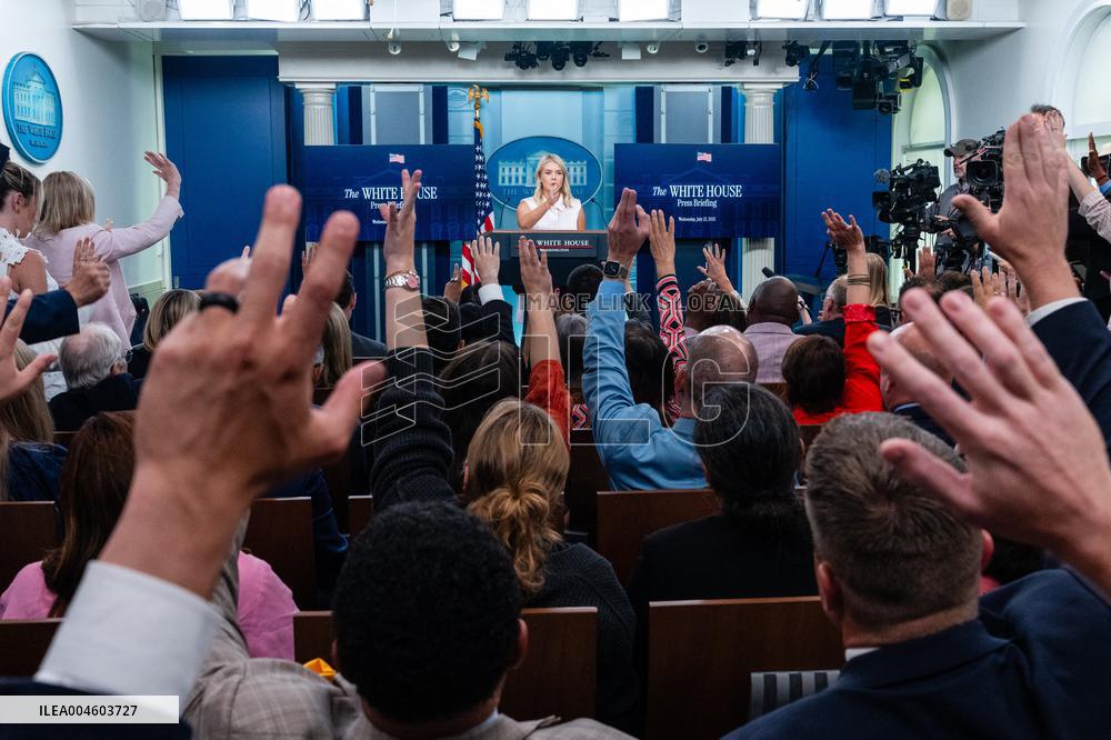 Karoline Leavitt Addresses Press - DC