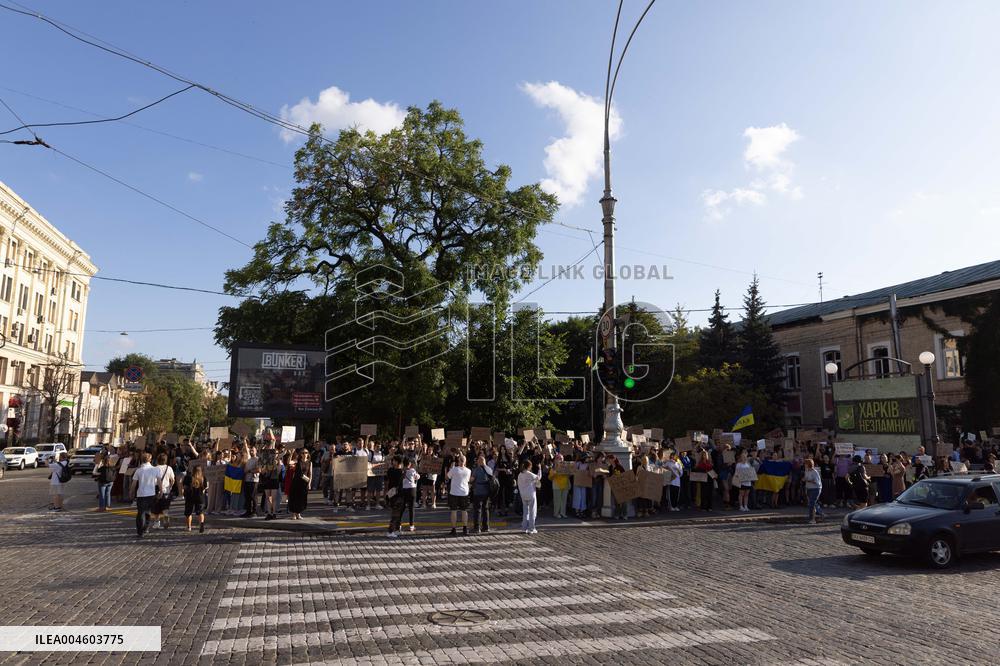 Kharkiv Protest Against Government’s Adoption of Bill 12414