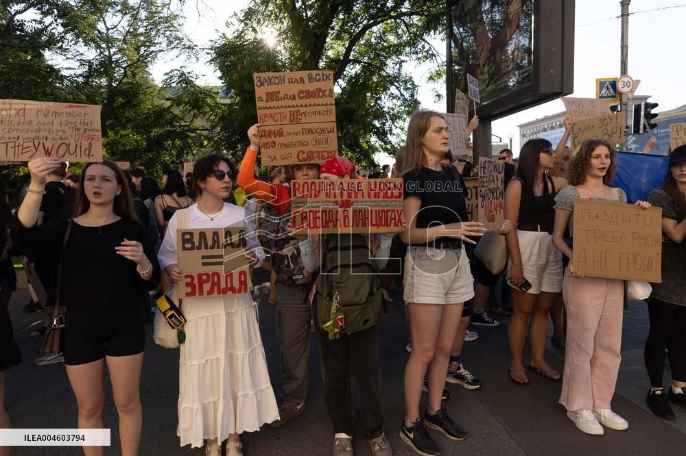 Kharkiv Protest Against Government’s Adoption of Bill 12414