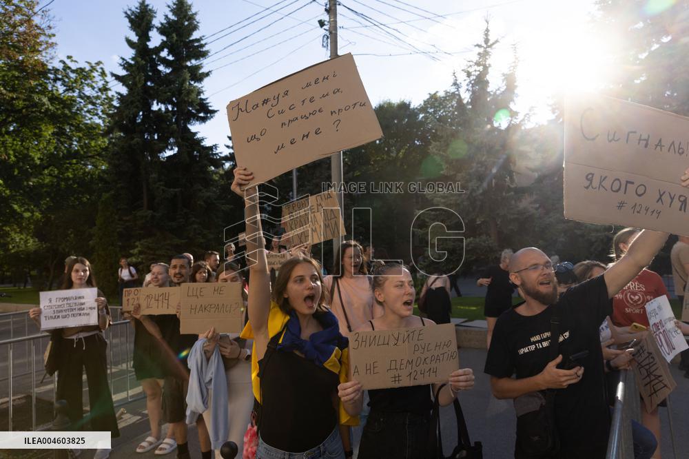 Kharkiv Protest Against Government’s Adoption of Bill 12414