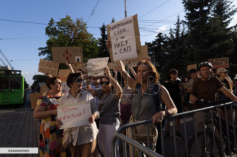 Kharkiv Protest Against Government’s Adoption of Bill 12414