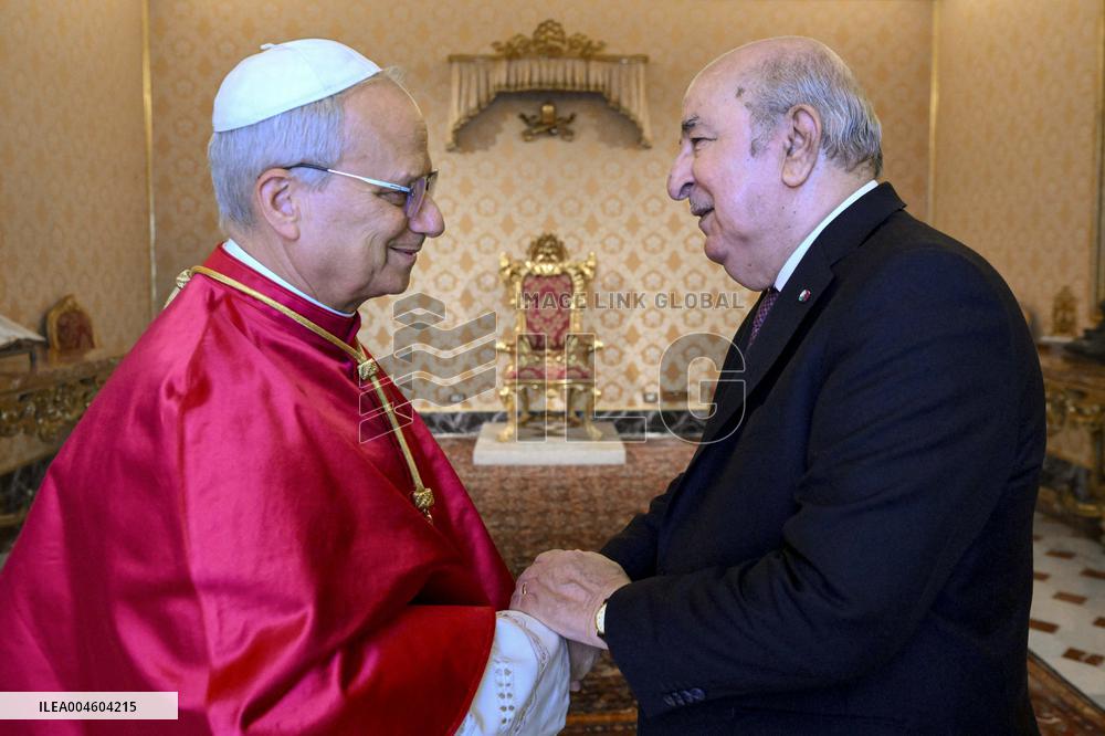 Pope Leo XIV Meets Abdelmadjid Tebboune - Vatican