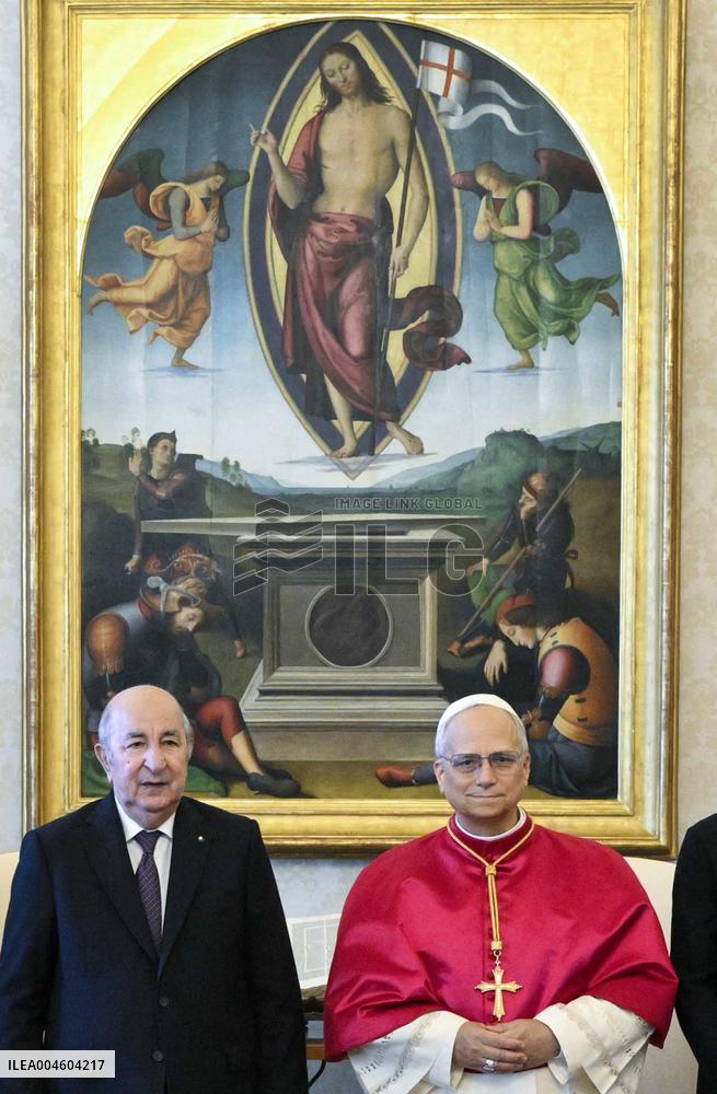 Pope Leo XIV Meets Abdelmadjid Tebboune - Vatican
