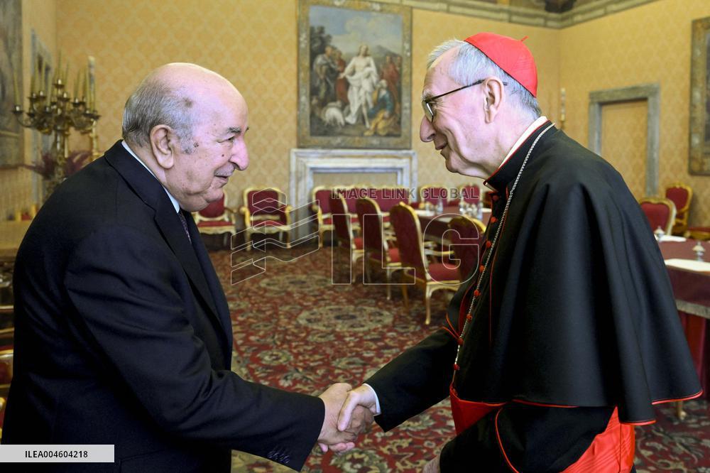 Pope Leo XIV Meets Abdelmadjid Tebboune - Vatican