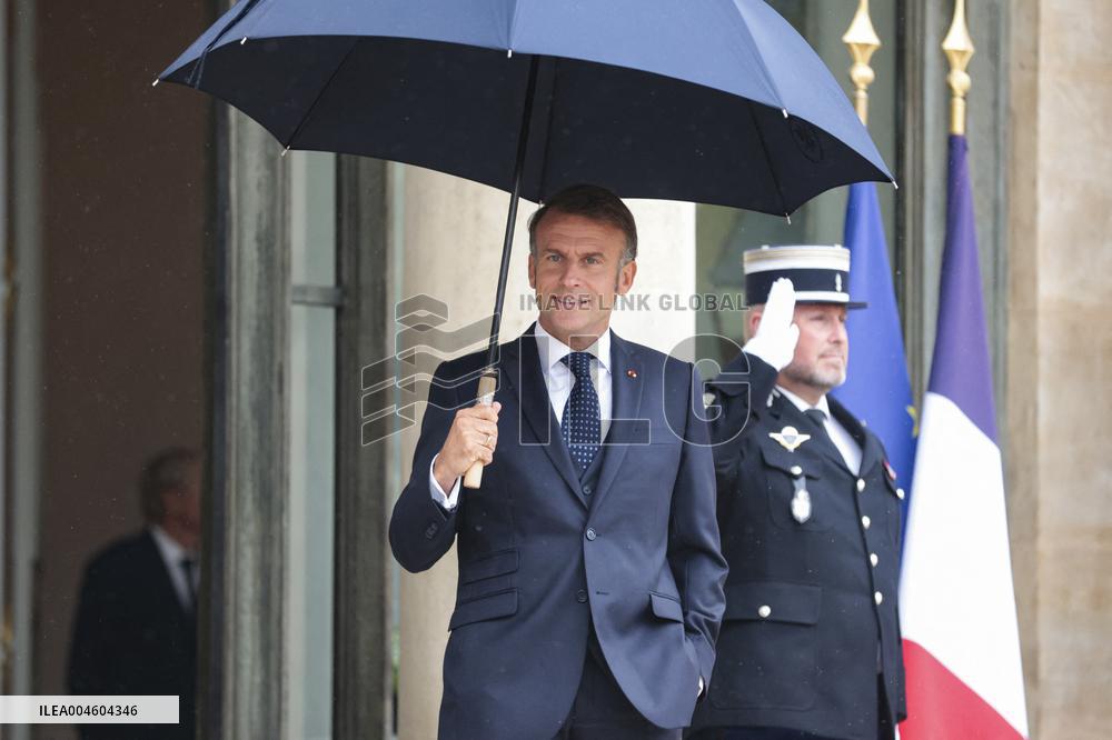 Nawaf Salam Received At Elysee Palace - Paris