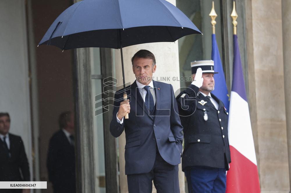 Nawaf Salam Received At Elysee Palace - Paris