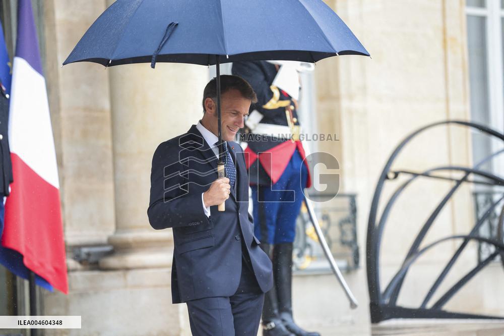Nawaf Salam Received At Elysee Palace - Paris