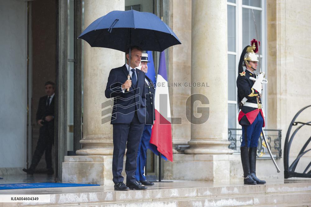 Nawaf Salam Received At Elysee Palace - Paris