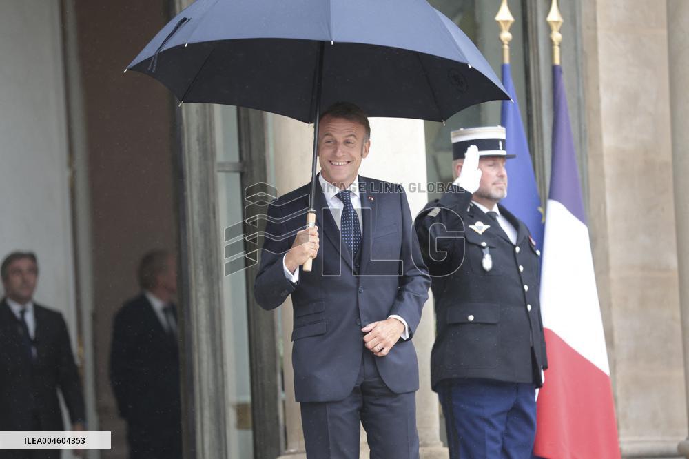 Nawaf Salam Received At Elysee Palace - Paris