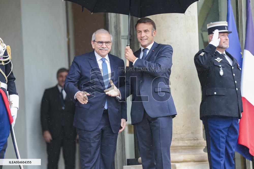 Nawaf Salam Received At Elysee Palace - Paris