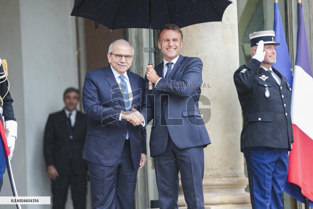 Nawaf Salam Received At Elysee Palace - Paris