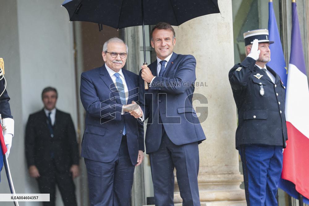 Nawaf Salam Received At Elysee Palace - Paris