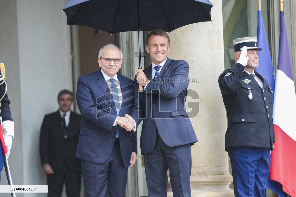 Nawaf Salam Received At Elysee Palace - Paris