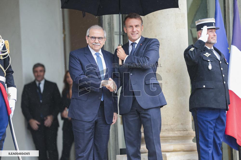 Nawaf Salam Received At Elysee Palace - Paris