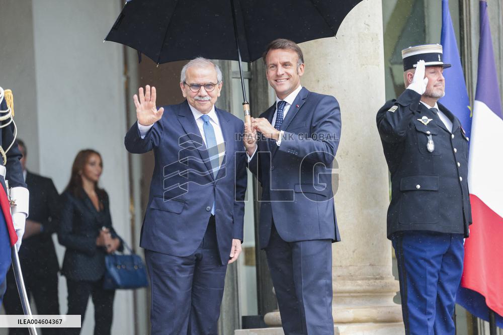 Nawaf Salam Received At Elysee Palace - Paris